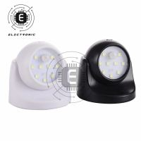 PIR Motion Sensor Night Light 9 Led 360 Degree Rotation Wireless Detector Night Light Wall Lamp Auto On/Off Closet Hallway Light