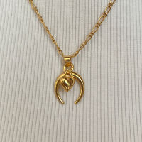 MORE - Lunas Love single pendant with hoop จี้สร้อยคอ Luna