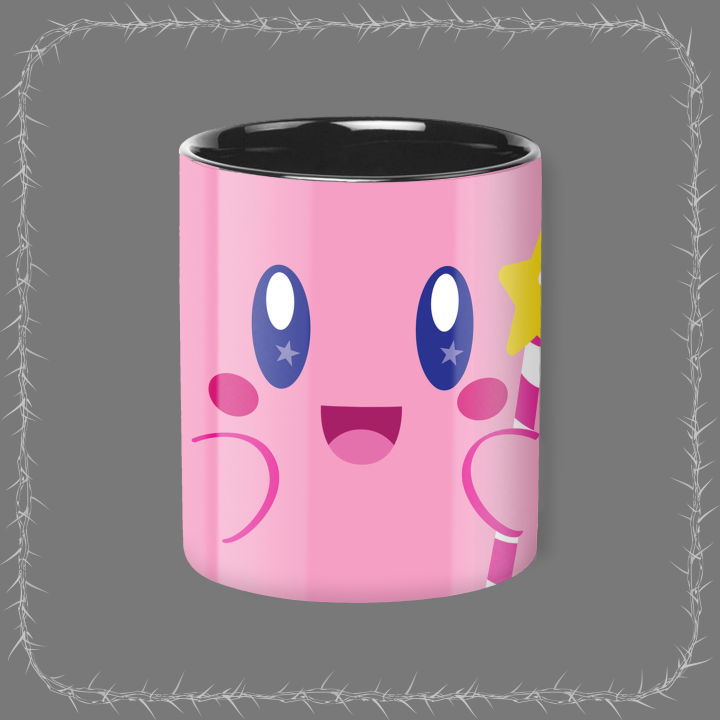 Kawaii Kirby Cup, Kirby Coffee Cup, Kirby Coffee Mug