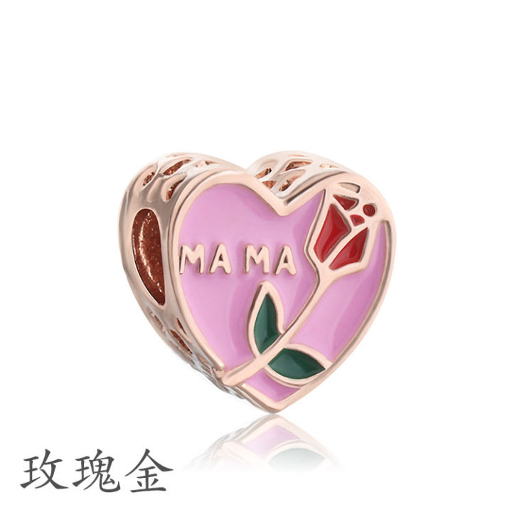 in-stock-ใหม่กลวงรักกุหลาบ-mama-ของขวัญวันแม่ความรักสิ่งที่แนบมากับแม่สร้อยข้อมือจี้อุปกรณ์เสริม-gift