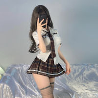 Sexy Lingerie Jk Sexy Student Wear Cos Uniform Sukumizu Seductive Skirt With Pleated Skirt Plaid Suit 226