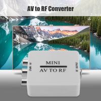 Practical AV To RF Video Converter Durable Multi-functional Mini Adapter Box Support RF 67.25/61.25MHz TV Switcher Cables