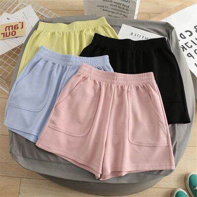 Women Simple Soft Shorts Cotton Large Size Casual Shorts Yoga Beach Pants Female Sports Shorts Wide Leg Bottoms Hot Streetwear