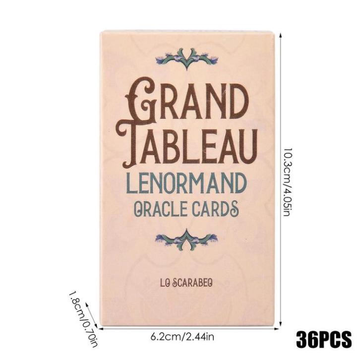 tarot-cards-divination-36-cards-english-version-grand-tableau-lenormand-oracle-decks-tarot-gift-for-magicians-family-nights-game-tarot-lovers-fashion