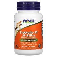 Now Foods Probiotics - 10 25พันล้าน50แคปซูลมังสวิรัติ