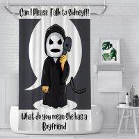 Cute Calling Bathroom Shower Curtains Scream Ghostface Horror Film Waterproof Partition Curtain Designed Home Decor Accessories