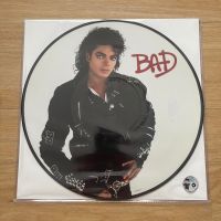 แผ่นเสียง Michael​ jackson​ : Bad,Picture Disc, Reissue, แผ่นเสียงมือหนึ่ง ซีลเปิด