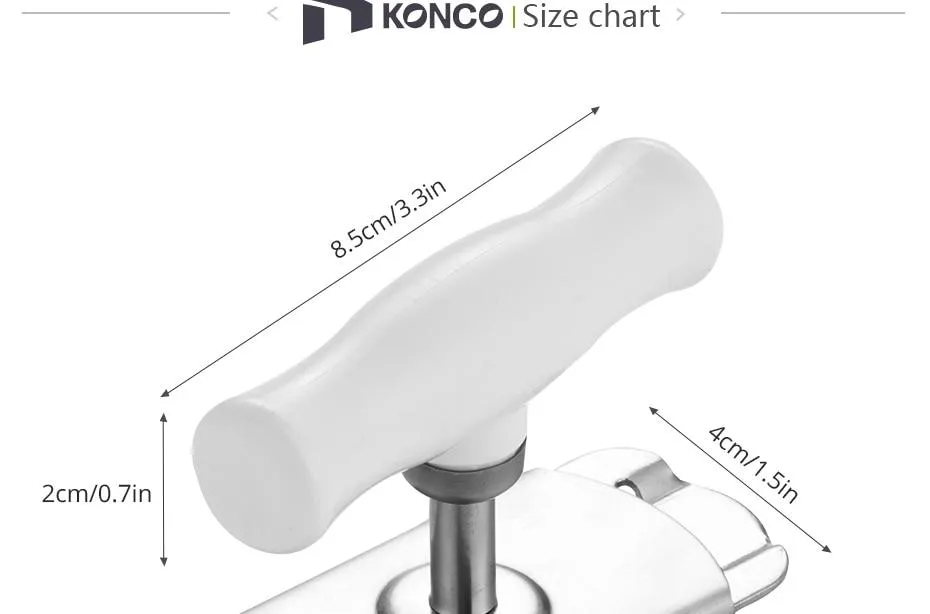 KONCO Adjustable Jar Opener Stainless Steel Lids off Jar Opener Bottle  Opener Can Opener for 1-4 inches