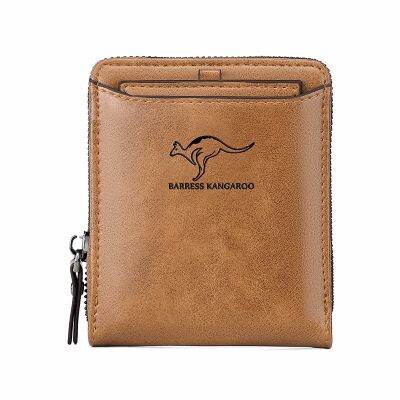 （Layor wallet） กระเป๋าสตางค์ผู้ชายขนาดเล็ก MaleBag กระเป๋าใส่เหรียญ2022 PuRfid FashionMan ThinwithCard Holder Caibu