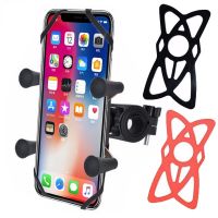 Universal Motorcycle MTB Bike Bicycle Handlebar Cell Phone GPS Mount Holder 360 Rotatable X Clamp Anti skid BikeAccessories