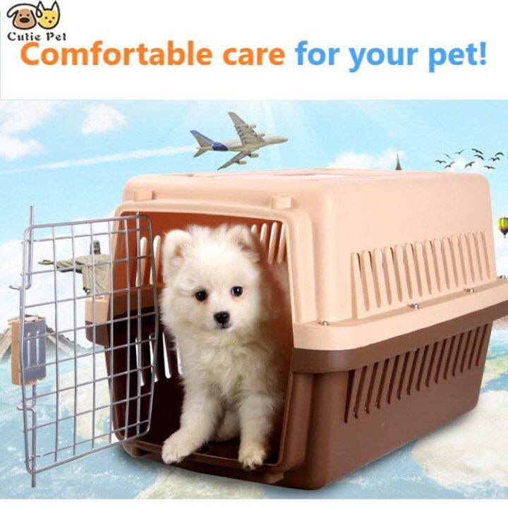 Pet carrier travel cage dog cat crates airline approved pet cage