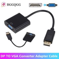 BGGQGG DP to VGA Adapter Cable 1080P DisplayPort Male to VGA Female Converter Adapter For Projector DTV TV HDVD Laptop