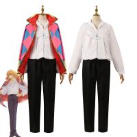 Anime Howl Cosplay Costume Howls Moving Castle Cosplay Jacket Necklace Coat Full Set Halloween Costumes For Women Men