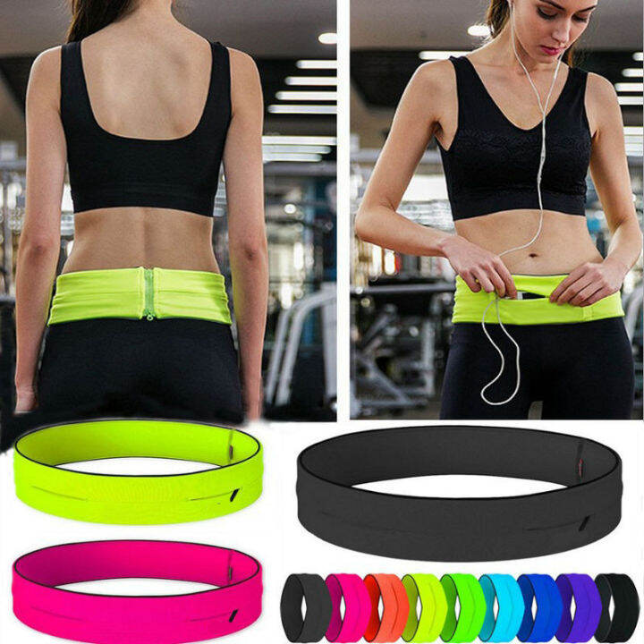 Invisible Running Waist Bag Lightweight Thin Marathon Yoga Belt Pack 7