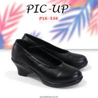 PIC-UP รุ่น P16-536 รองเท้าคัทชู รองเท้าส้นเตี้ยสุภาพ รองเท้าแฟชั่น เหมาะสำหรับนักศึกษาใหม่ และวัยทำงาน  เรียบง่าย ใส่บาย สุดฮิด