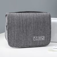 [COD] Manufacturers wholesale portable female travel mens business trip dry and wet separation cosmetic storage bag hook wash