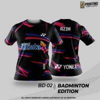 2023 NEW   shirt [high quality] new exclusive badminton malaysia (custome name) cool  (Contact online for free design of more styles: patterns, names, logos, etc.)