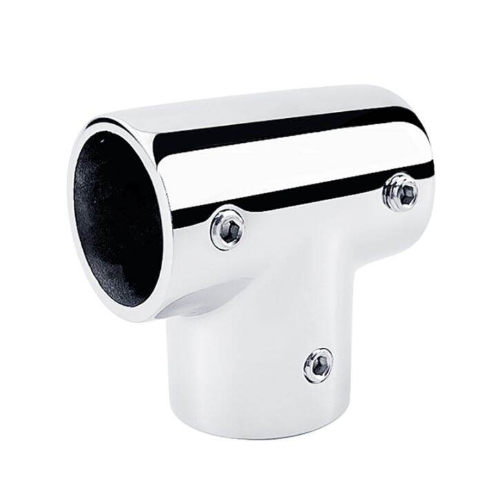 90 Degree 3Way Boat Pipe Connector 316 Stainless Steel Marine Yacht Tube Railing Handrail Fits
