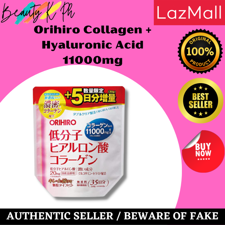 Orihiro Collagen + Hyaluronic Acid 11000mg Lazada PH