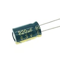 12pcs/lot 6.3V 820UF 8*12 Low ESR / Impedance high frequency aluminum electrolytic capacitor 820UF 6.3V820UF 20% Electrical Circuitry Parts