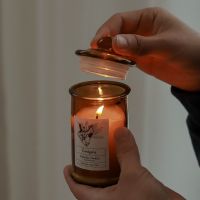 Retro plant scented candles atmosphere of the bedroom sleeping sweet atmosphere furnishing articles design of small gift