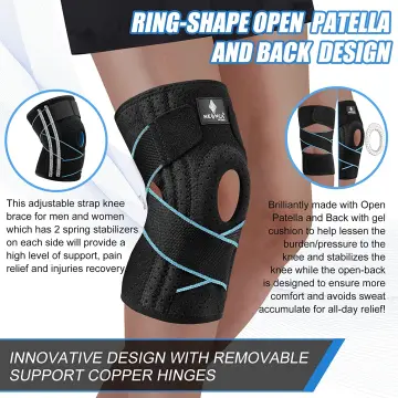 Professional Knee Brace With Side Stabilizers, Adjustable Knee Support With  Meniscus Pad& Patella Gel Pad For Meniscus Tear Knee Pain Acl Mcl Injury R
