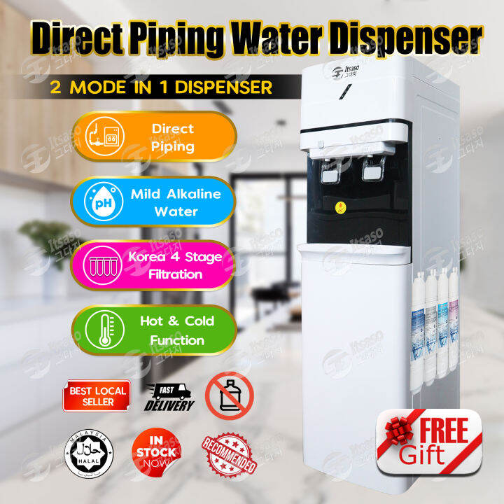 Water Dispenser Hot And Cold 4 Layer Korea Halal Alkaline Filter Floor ...