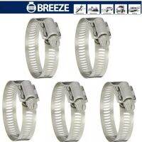 (x5 ชิ้น) 21-44 mm. (1.3/4 ) 63020 เข็มขัดรัดสาย สแตสเลส Stanless 300SS Hose Clamp Breeze