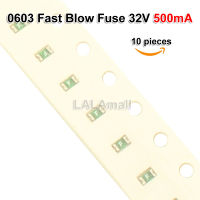 10pcs Littelfuse 0603 0.5A 500mA SMD Fast Blow Fuse 32V Very Fast Acting Surface Mount 0467.500 Marking Code F