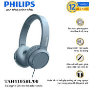 Tai nghe có dây chính hãng Philips TAH4105BL 00 - Màu xanh