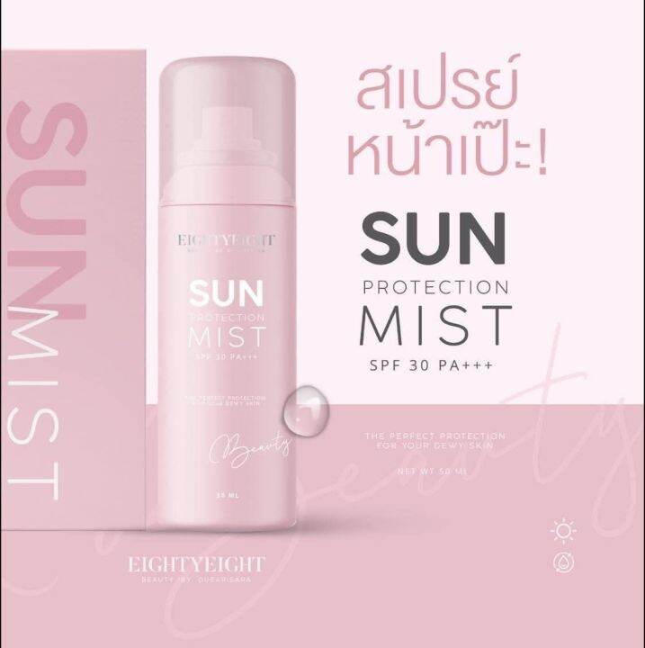 sun-protection-mist-สเปรย์หน้าเป๊ะ-สเปร์ยกันแดดแม่ดิว-spf30-หน้าใสฉ่ำวาว-50ml