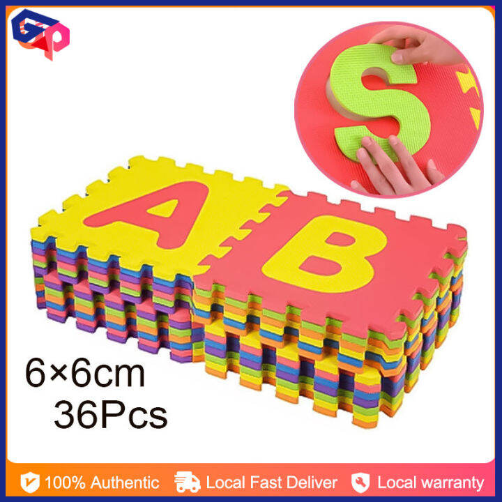 36Pcs Puzzle Mat Numbers Alphabet EVA Play Mat Baby ABC Foam Crawling ...