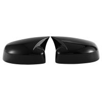 Car Glossy Black Ox Horn Rearview Side Glass Mirror Cover Trim Frame Side Mirror Caps for Focus MK3 2012-2018