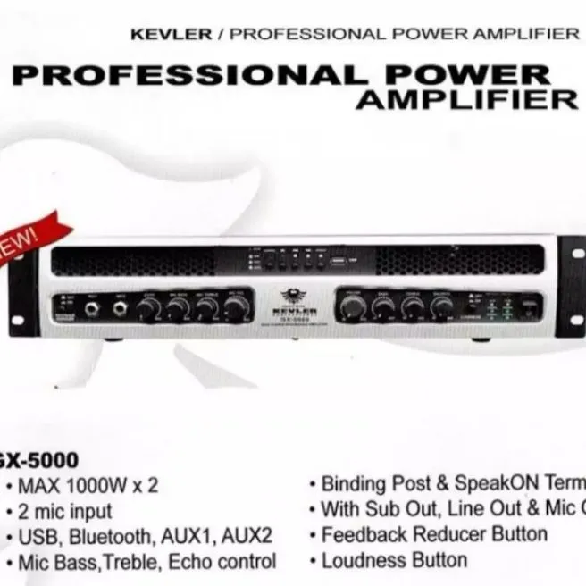 Kevler Gx 5000 Simi Powered Amplifier Lazada Ph