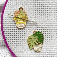 Cactus Needle Minder for Cross Stitch Embroidery Needlework Needlework