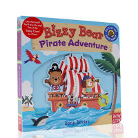 Busy bear pirate adventure busy bear pirate adventure childrens pulling mechanism operation toy paperboard Book Childrens English Enlightenment cognition early education picture book