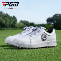 PGM Kids Golf Shoes Boys Girls Sports Autumn Winter Waterproof Anti-skid Wear-resistant Childrens Knob Shoelaces Sneakers XZ254