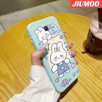 JIUMOO เคส J7ปลอกสำหรับ Samsung Prime J7 Prime 2เคสการ์ตูนกระต่ายน่ารักลวดลายสวยงามเคสโทรศัพท์ดีไซน์ใหม่บางปกป้องขอบสี่เหลี่ยมกรอบปลอกซิลิโคนเคสกันกระแทก