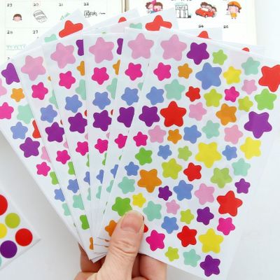 ✨Ready Stock✨ 6 Sheets Ins Cartoon Waterproof Transparent Sticker Diary Phone Cute Decoration DIY Stickers