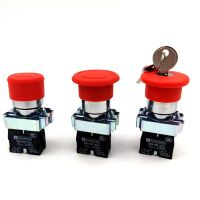 XB2-BS542 BS142 BS442 1NC BS145 BS545 1NO1NC Emergency Stop Rotary 2Position Latching Locking Momentary Reset Push Button Switch