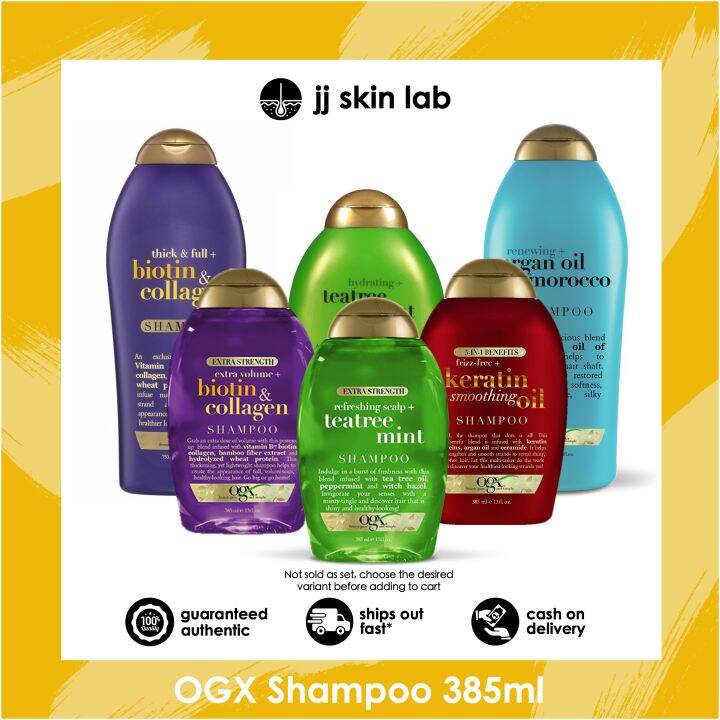 OGX Shampoo Biotin & Collagen / Teetree Mint / Keratin Smoothing Oil