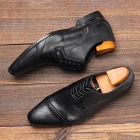 Men Dress shoes New Design Oxford Shoes for men wedding shoes Size 40-45 classic Social male shoe #H9211