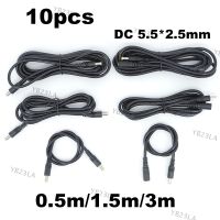 DC male to male female power supply connector Extension Cable 18awg wire Adapter 19v 24v for strip camera 5.5X2.5mm 0.5/3/1.5m YB23TH