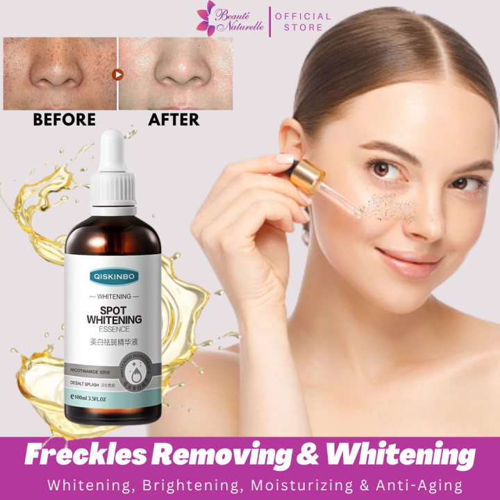 Qiskinbo Spot Whitening Essence Serum Anti-Freckles Moisturizing ...