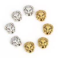 10pcs Alloy Lion Head Beads Spacer Beads Bracelet Connector Charms for Earrings Necklaces Pendants Jewelry Making Findings Beads