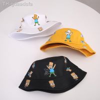 ♂ and summer new childrens hat cartoon boy print fisherman men women baby fashion basin sun