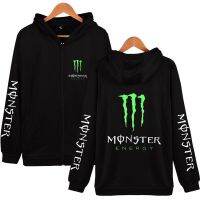 2018 New Women Men Winter Cartoon Monster Hoodies Couple 3D Print Loose Pullovers Hooded Zipper Sweatershirt