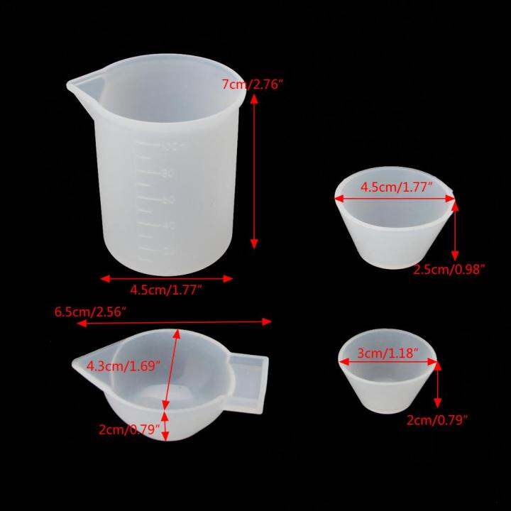 ยิ้มยิ้ม-4-ชิ้นซิลิโคนถ้วยผสมวัดถ้วย-100-มิลลิลิตร-10-มิลลิลิตร-diy-เครื่องประดับเรซิ่นเครื่องมือชุด