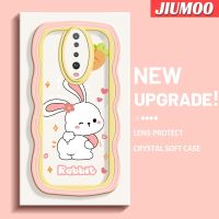 เคส JIUMOO สำหรับ Xiaomi POCO X2 POCO F2 Redmi K30การ์ตูนกระต่ายซนดีไซน์ใหม่ความคิดสร้างสรรค์เคสโปร่งใสลายกล้องถ่ายรูปซิลิกาเจลฝาครอบป้องกันขอบลอนเคสมือถือกันกระแทกแบบใสนิ่ม