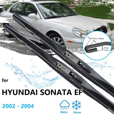 2x สำหรับ Hyundai Sonata EF MK4 2003 2004ใบที่ปัดน้ำฝน2002ยางกระจกบังลมเครื่องตัด U J อะไหล่แขนทำความสะอาด